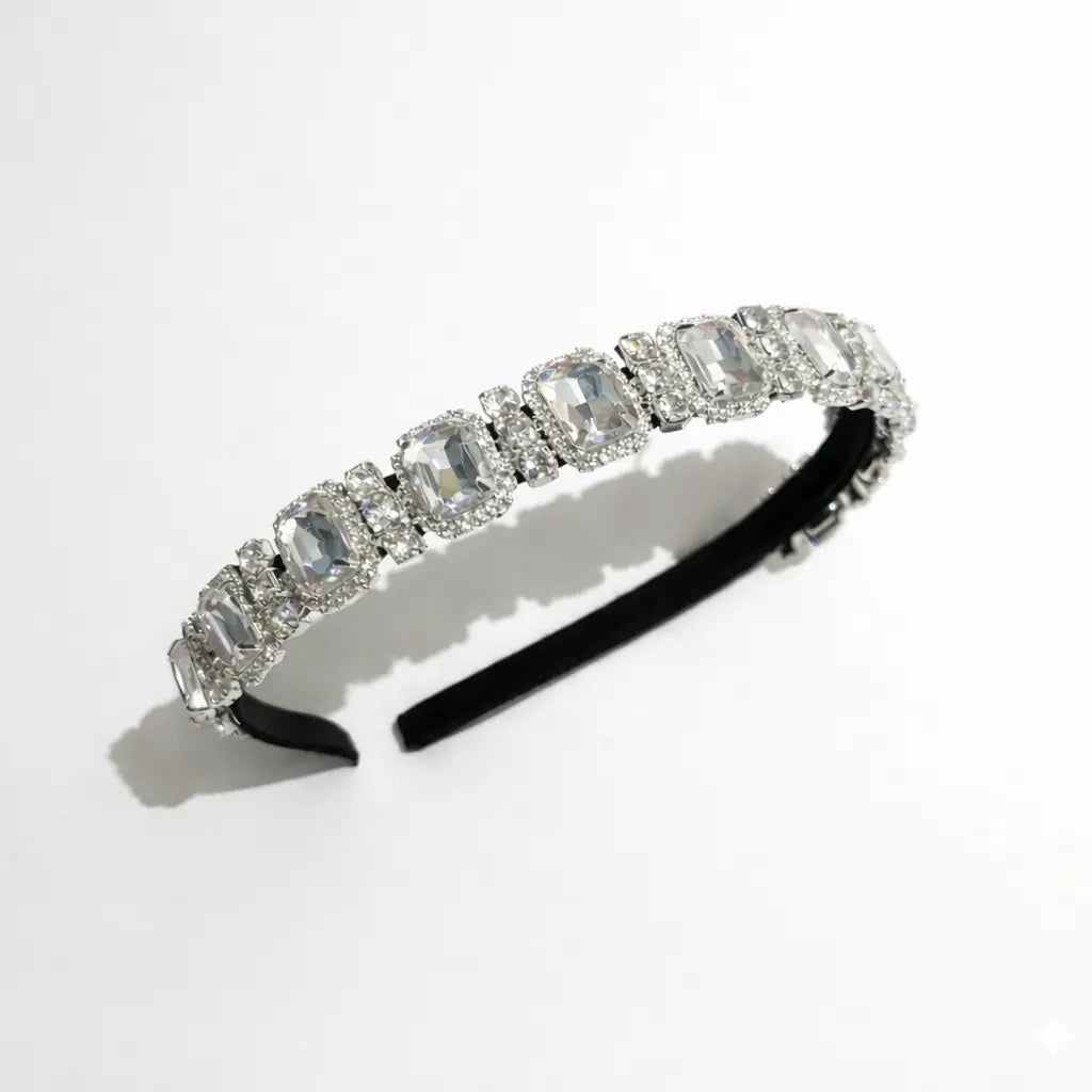 Crystal Statement Headband for Women - Occasion Hair Accessory - Angel & Co Hair Accessories